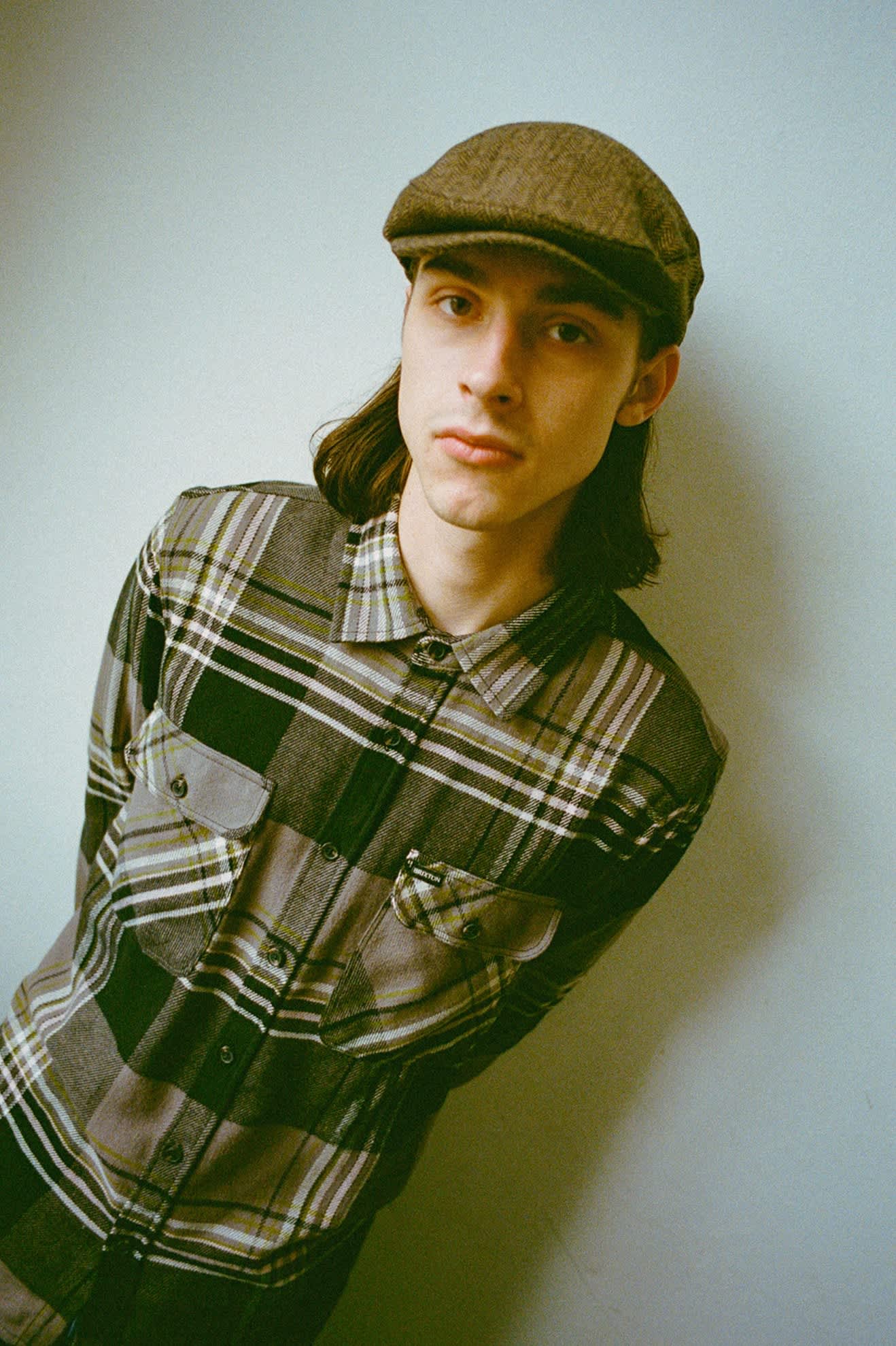 Unisex Hooligan Flat Cap in the color Brown/Khaki - Men's Lifestyle image