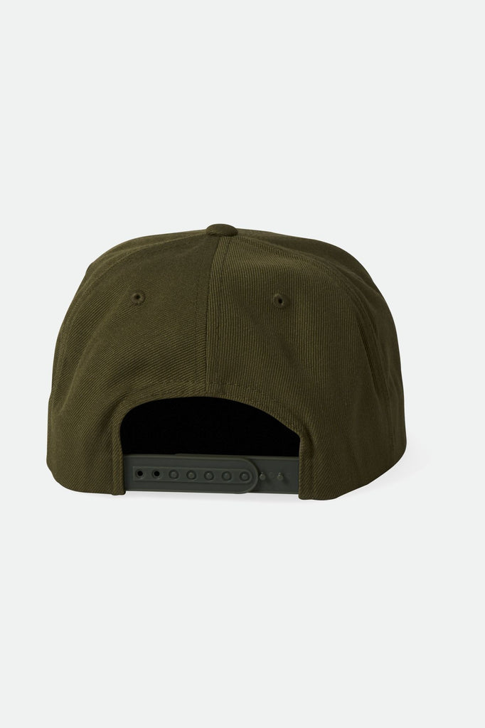 Brixton Men's Oath III Snapback - Olive Surplus/Whitecap | Back