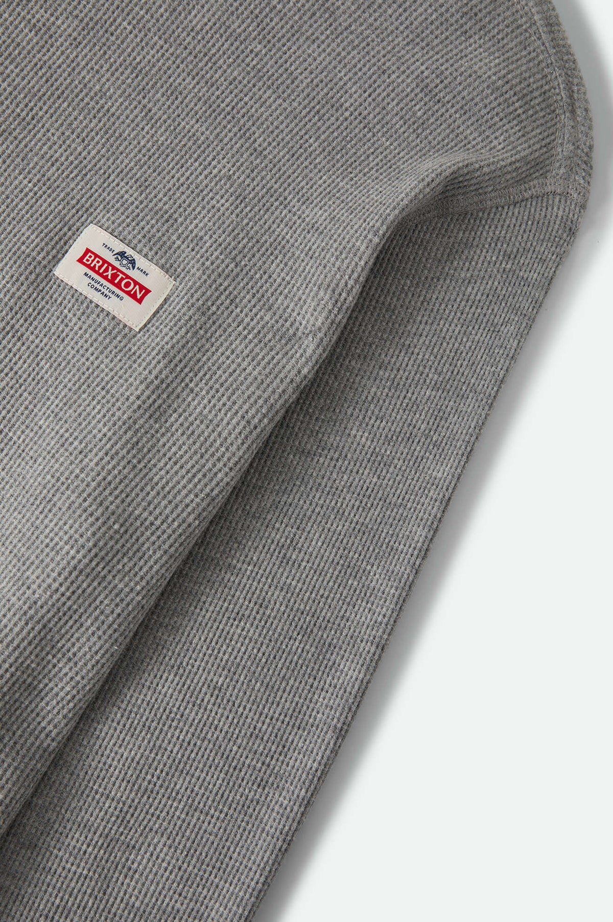 Men's Trademark Waffle Knit Top in the color Heather Grey - Additional Laydown image