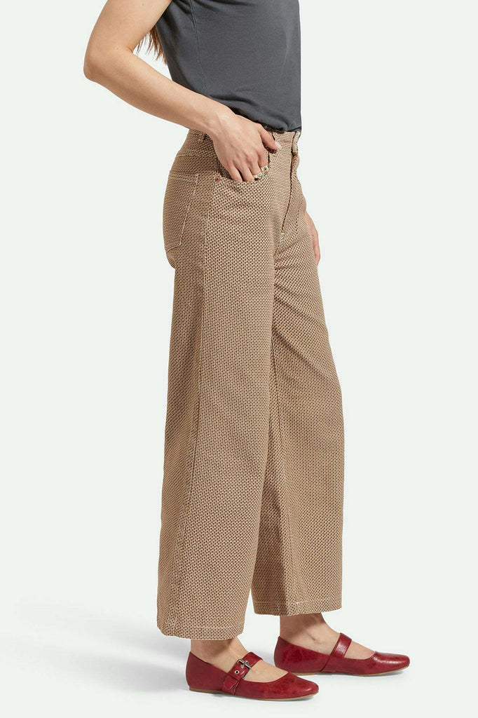 Women's Side Fit | Margo Cropped 5-Pocket Pant - Whitecap/Pine Houndstooth