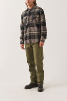 Men's Builders 5-Pocket Pant in the color Dark Olive - Men's Side View