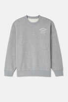 Men's Straton Crew in the color Heather Grey - Front Product View