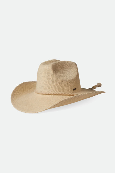 Brixton Women's Austin Straw Cowboy Hat - Bone | Profile