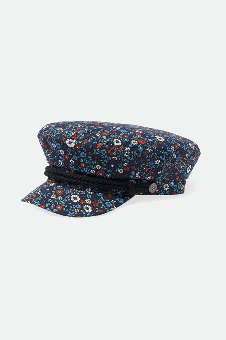 Fiddler Fisherman Cap - Washed Navy Floral