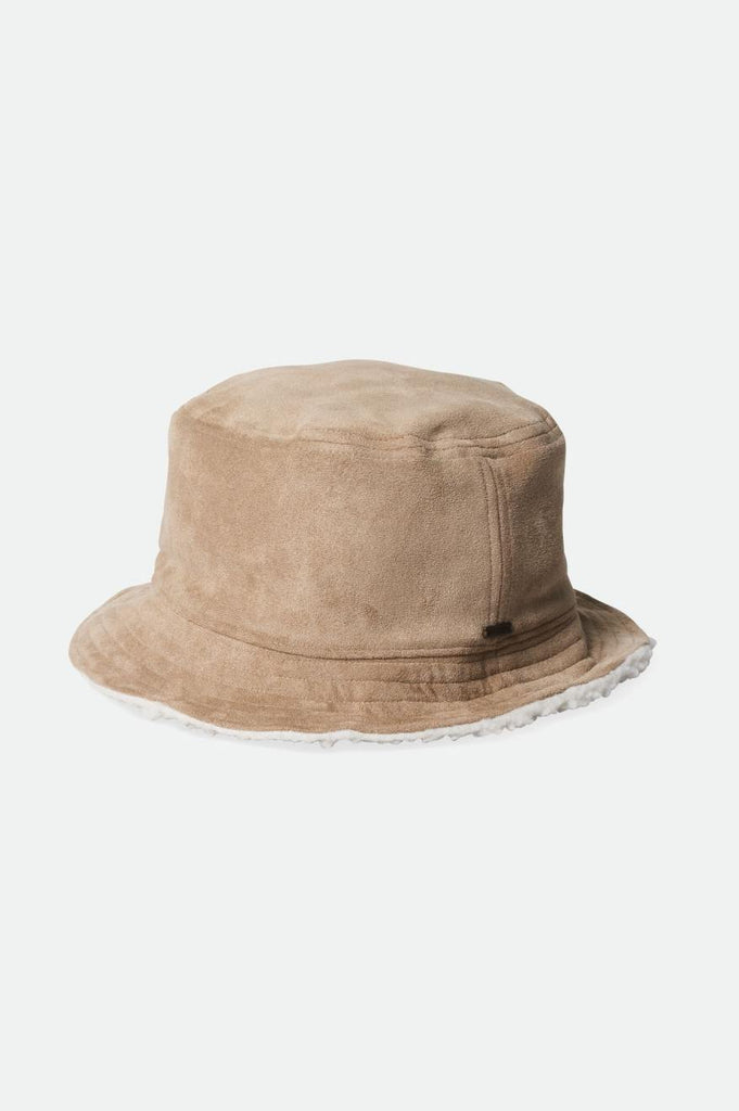 Brixton Reserve Vegan Shearling Bucket Hat - Sand