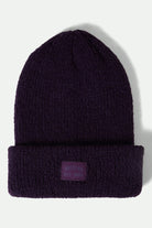 Women's Woodburn Women's Tall Brushed Beanie in the color Punk Purple - Front Product View