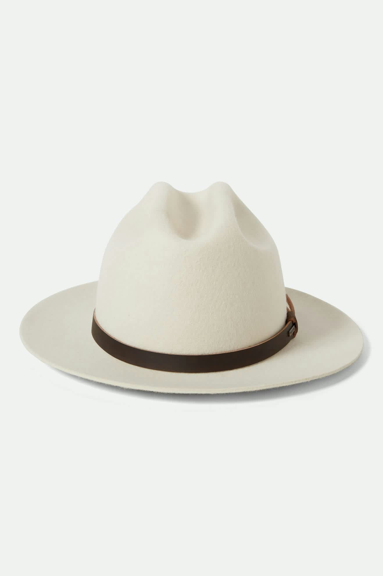 Unisex Hitch Ranch Fedora in the color Off White - Additional Laydown image