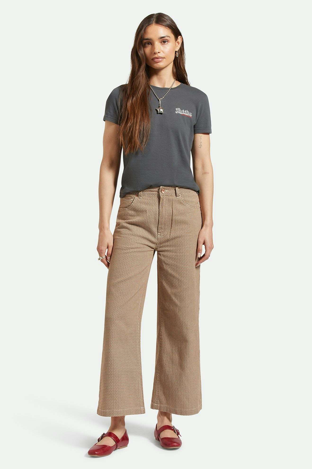 Women's Lifestyle 1 | Margo Cropped 5-Pocket Pant - Whitecap/Pine Houndstooth