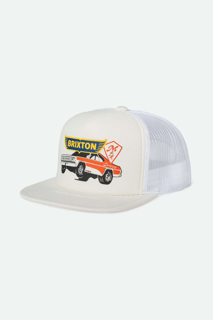 Brixton Men's Barona Foam Neplus Trucker Hat - Off White/Off White | Main