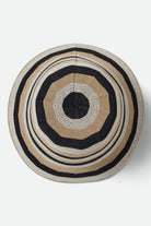 Women's Lisboa Knit Packable Bucket Hat in the color Black/Sand/Whitecap - Additional Laydown image