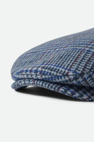 Unisex Hooligan Flat Cap in the color Celadon Green/Royal Plaid - Additional Laydown image