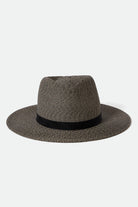 Women's Carolina Straw Packable Travel Hat in the color Black/Natural - Additional Style View