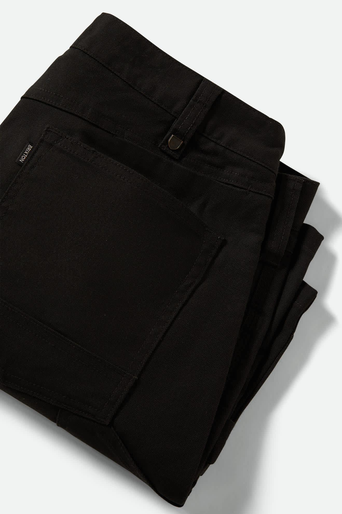 Men's Builders Carpenter Baggy Short in the color Washed Black - Additional Laydown image
