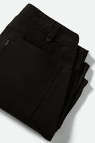 Men's Builders Carpenter Baggy Short in the color Washed Black - Additional Laydown image