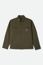 Men's Journey Lightweight Long Sleeve Shirt in the color Dark Olive - Front Product View