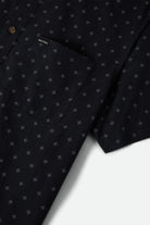 Men's Charter Print Short Sleeve Shirt in the color Future Grey Diamond Tile - Additional Laydown image