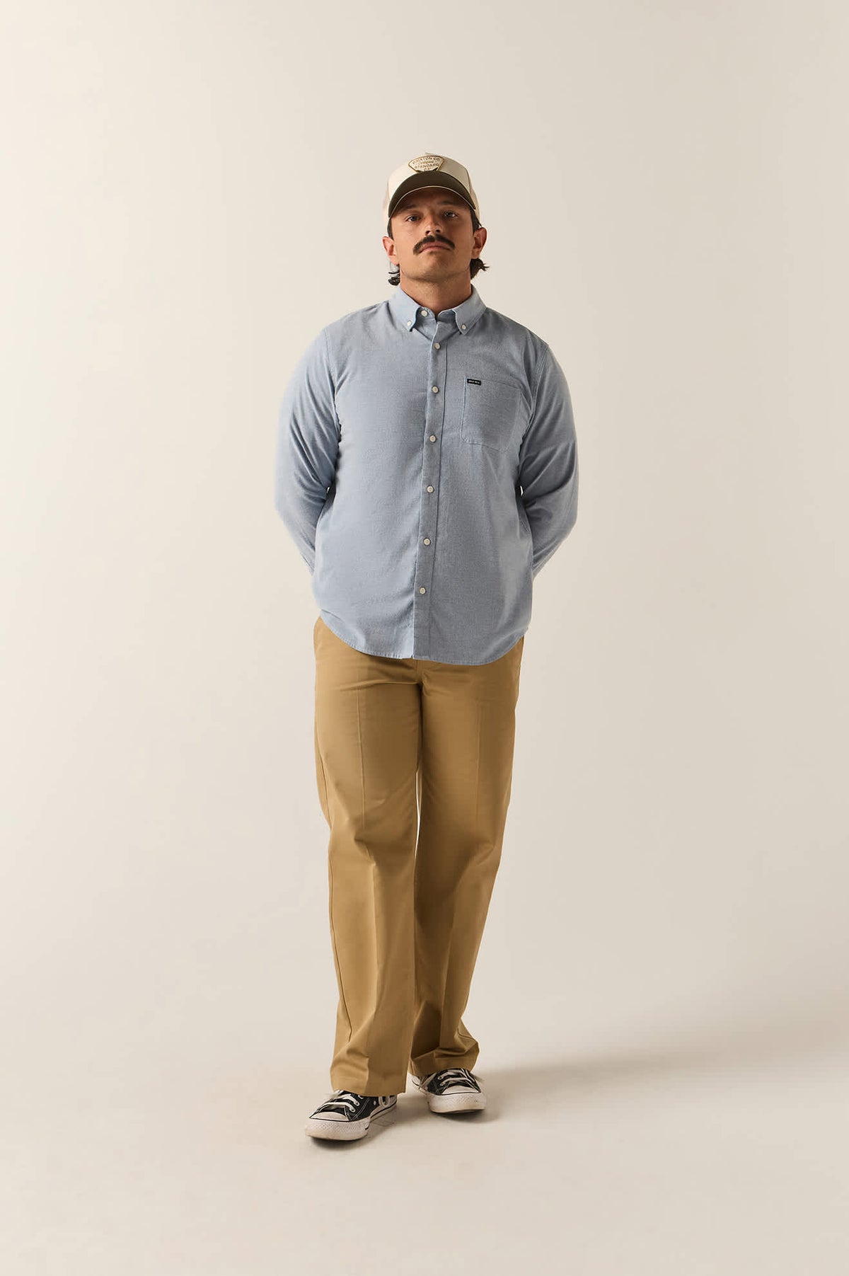 Men's Sanford Shirt in the color Dusty Blue - Additional Fit image