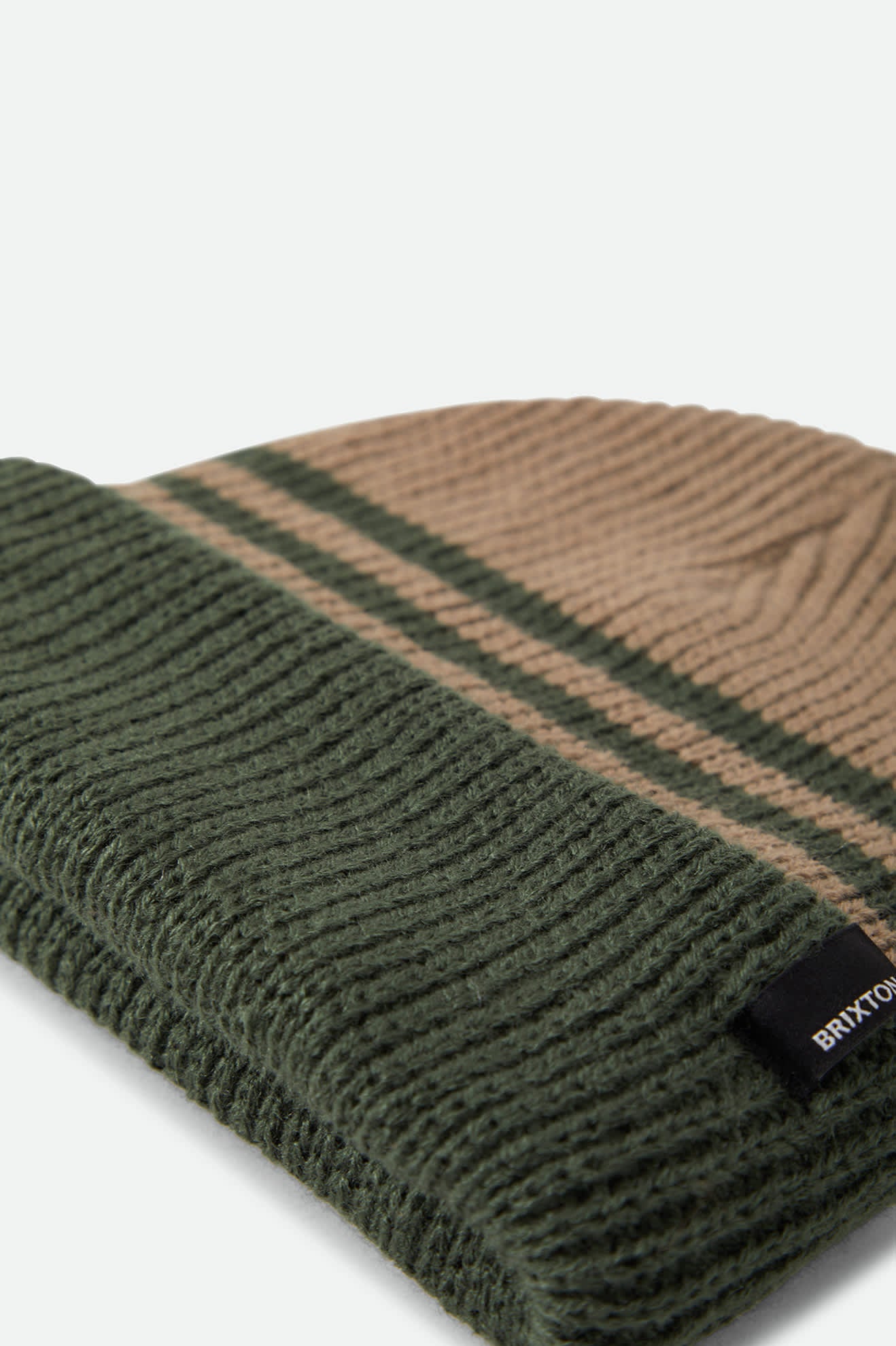Unisex Chunky Heist Beanie in the color British Khaki/Dark Olive - Additional Laydown image
