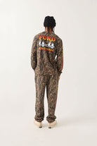 Men's Ford 4x4 Chrome Sweatpant in the color Boxwood Green - Men's Back View