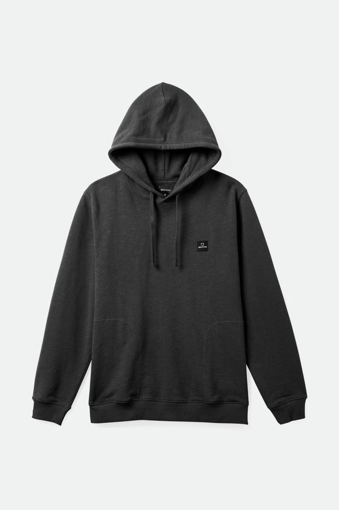 Brixton Alpha Square Slub French Terry Hood - Washed Black