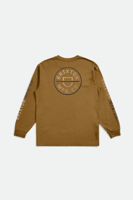 Crest L/S Tee - Golden Brown/Sand/Ombre Blue