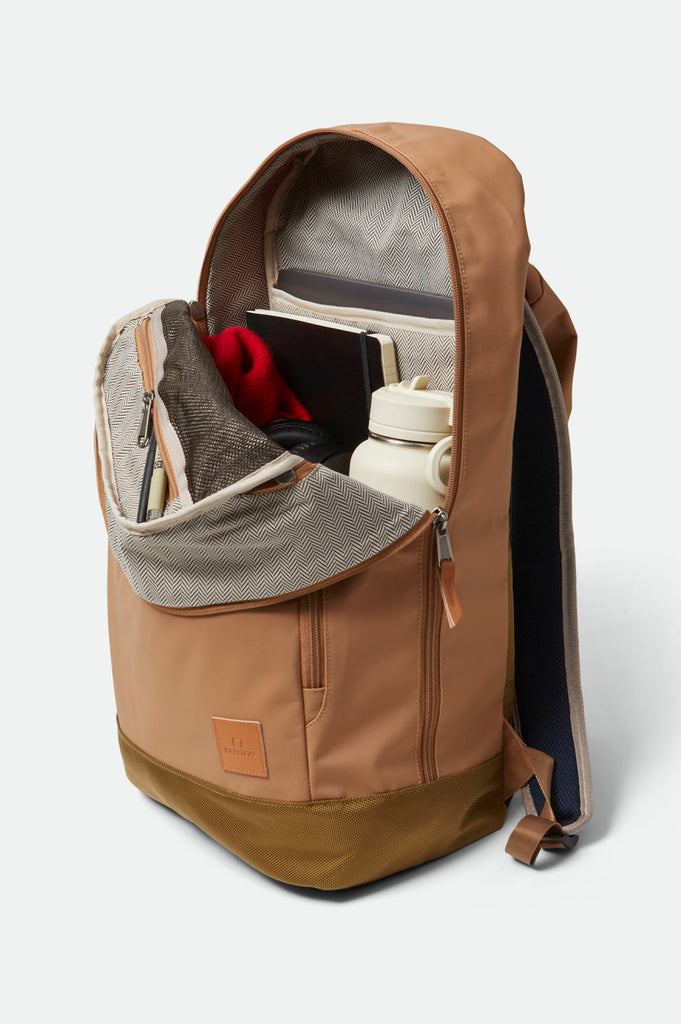 Brixton Commuter Backpack - Golden Brown