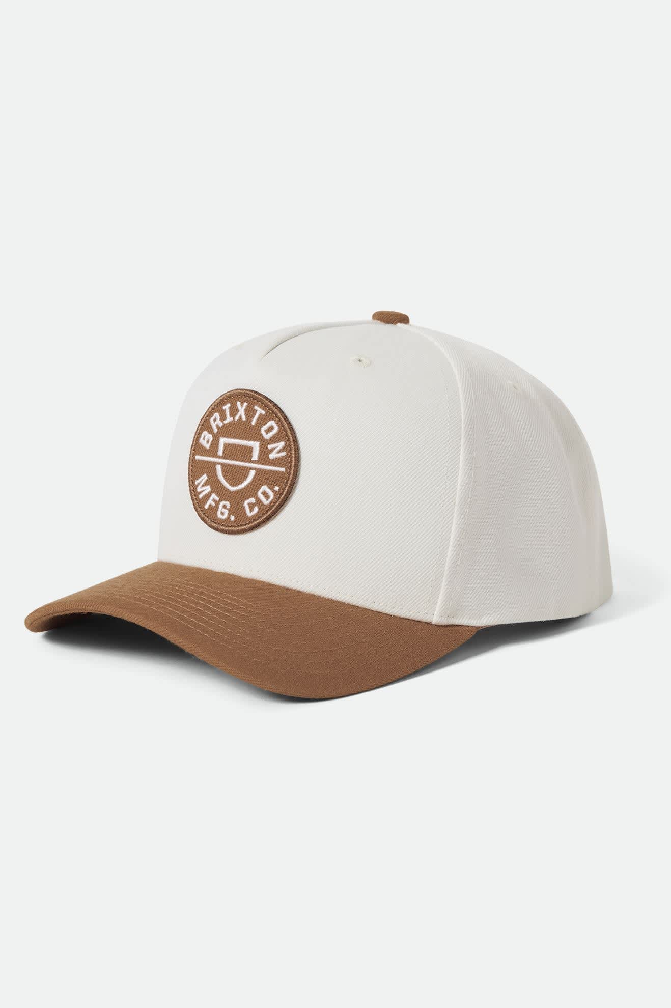 Unisex Crest Netplus Snapback in the color Washed Copper/Off White - Front Product View