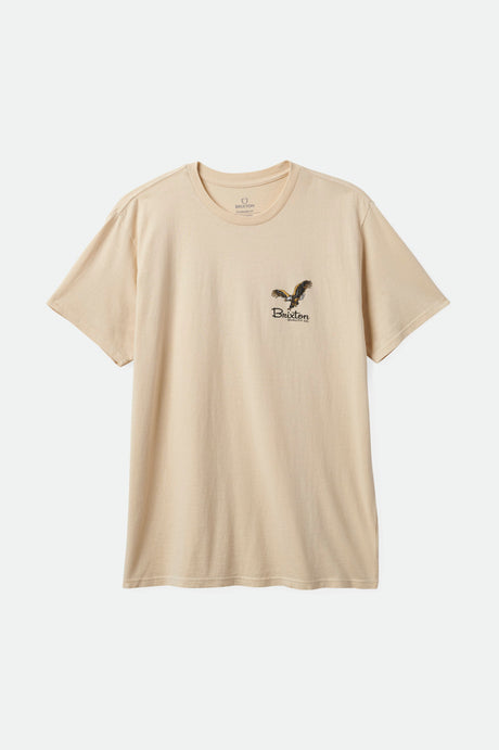 Glacier S/S Standard Tee - Cream Worn Wash