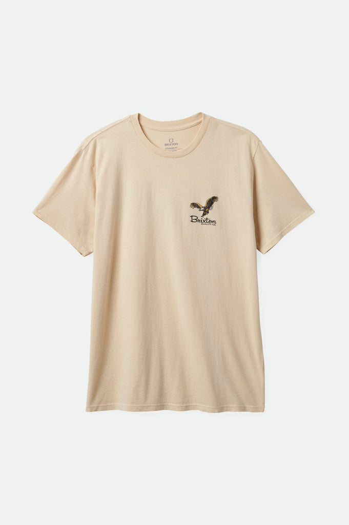 Brixton Glacier S/S Standard Tee - Cream Worn Wash