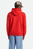 Men's Woodburn Hoodie in the color Adrenaline Rush - Men's Back View