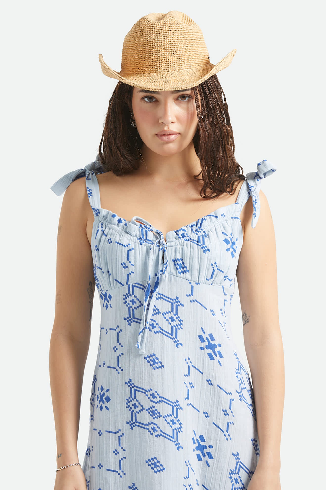 Women's Odessa Cowboy Hat in the color Natural - Women's Front View