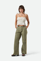 Women's Eden Smocked Top in the color Off White - Additional Fit image