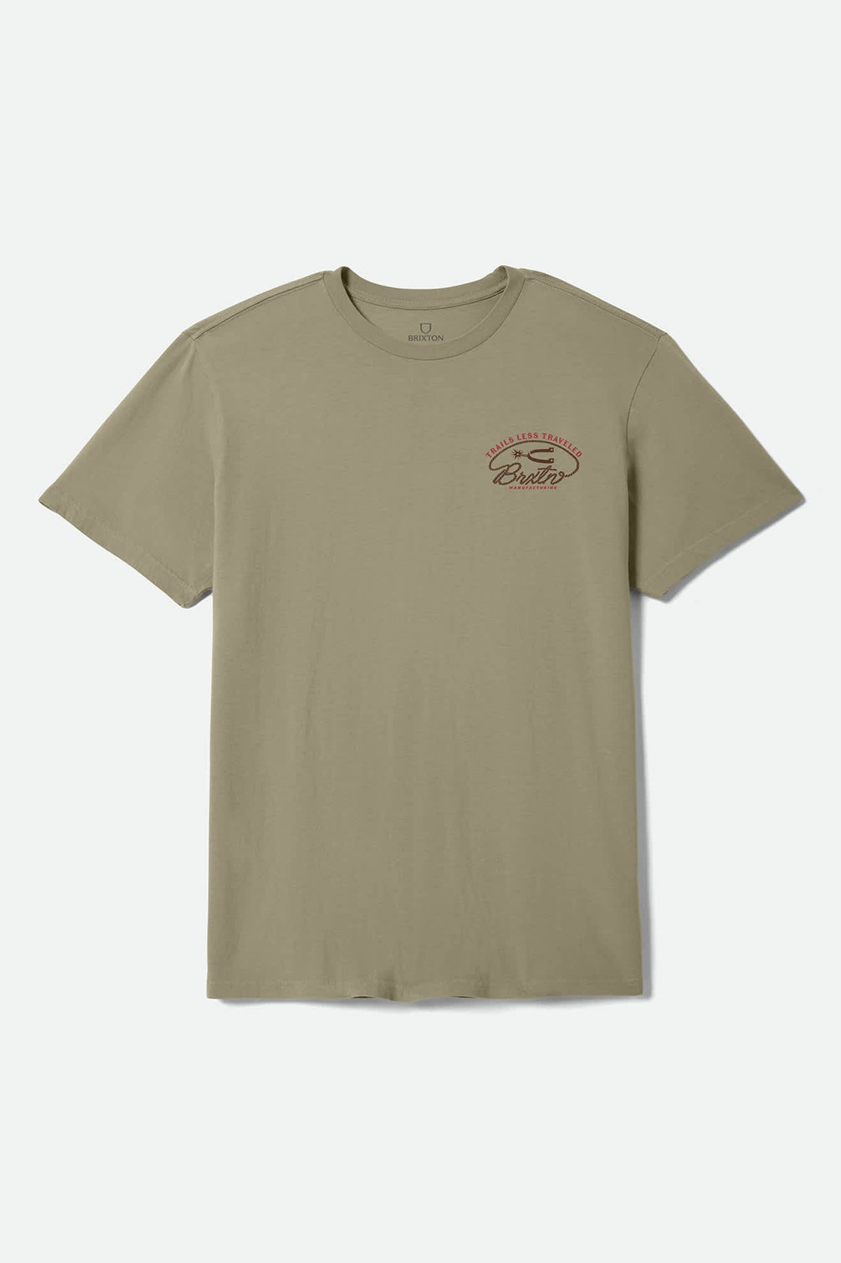 Men's Trails Standard T-Shirt in the color Olive Surplus Worn Wash - Front Product View