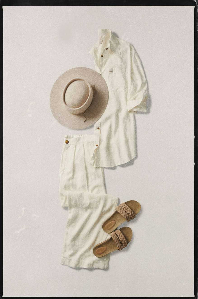 Brixton Women's Vintage Linen L/S Woven Shirtdress - Off White | Extra Shot