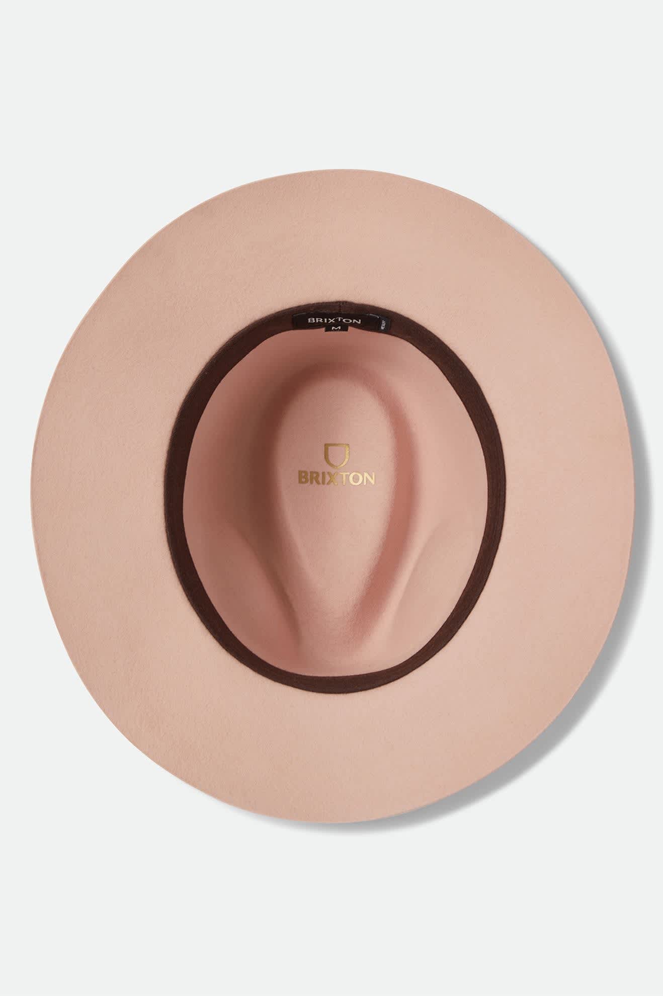 Unisex Wesley Fedora in the color Silver Pink/Pinecone - Additional Laydown image