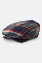 Unisex Century Barrel Snap Cap in the color Navy/Green/Red/Cream - Front Product View