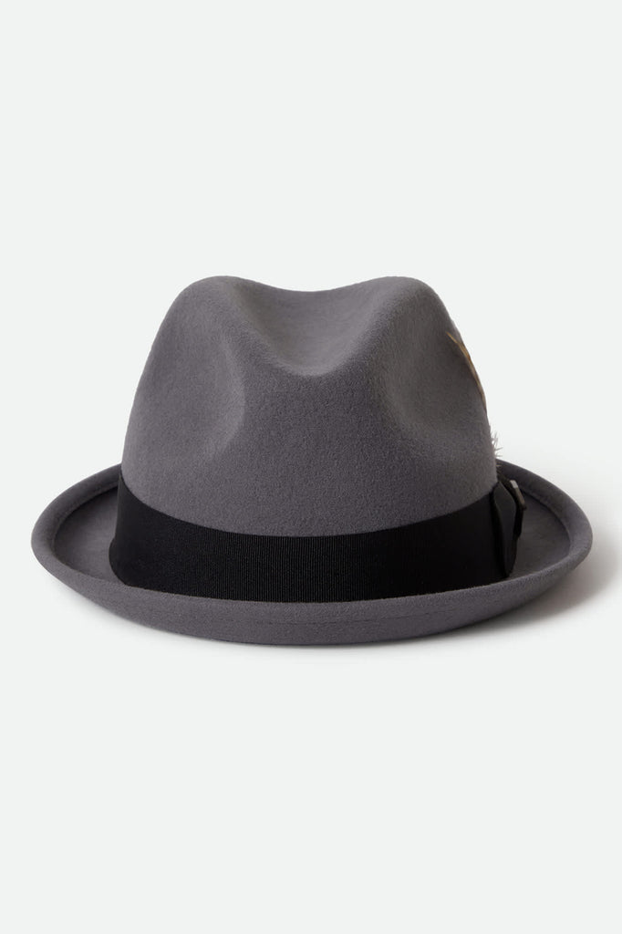 Unisex Gain Fedora in the color Grey/Black - Additional Style View