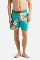 Men's Classic Trunk 17" in the color Primal Green/Floral - Men's Front View