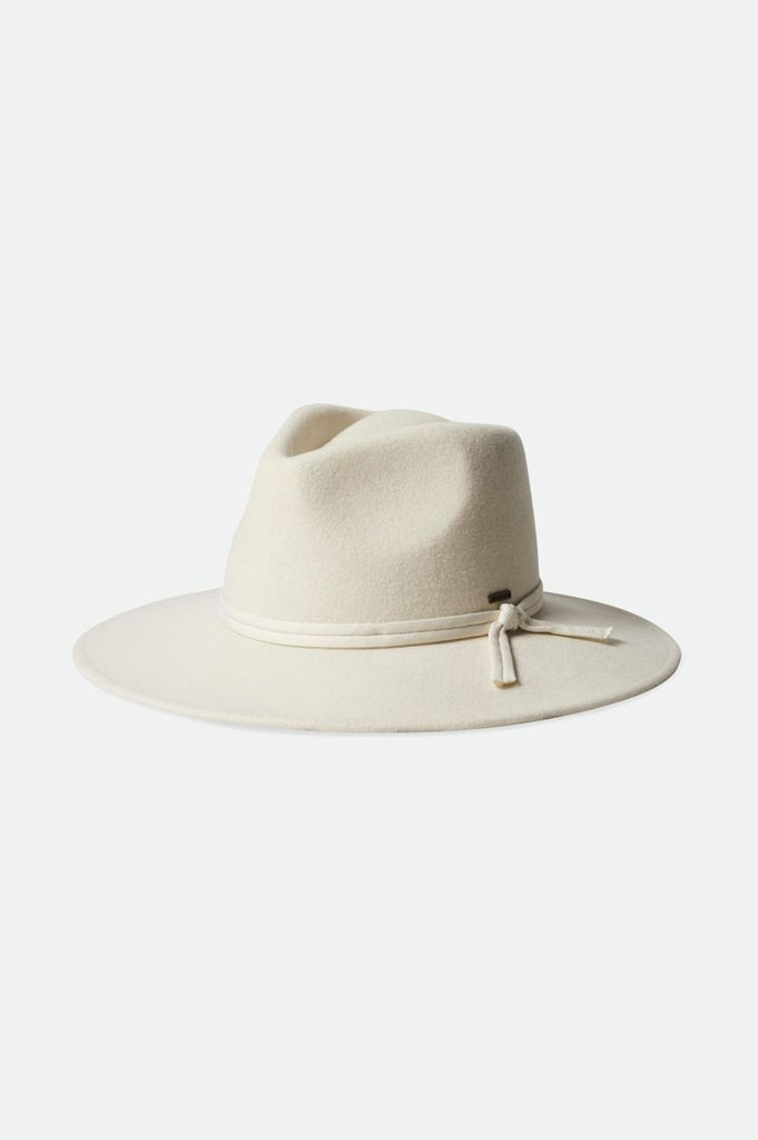 Brixton Women's Joanna Felt Packable Hat - Off White | Profile