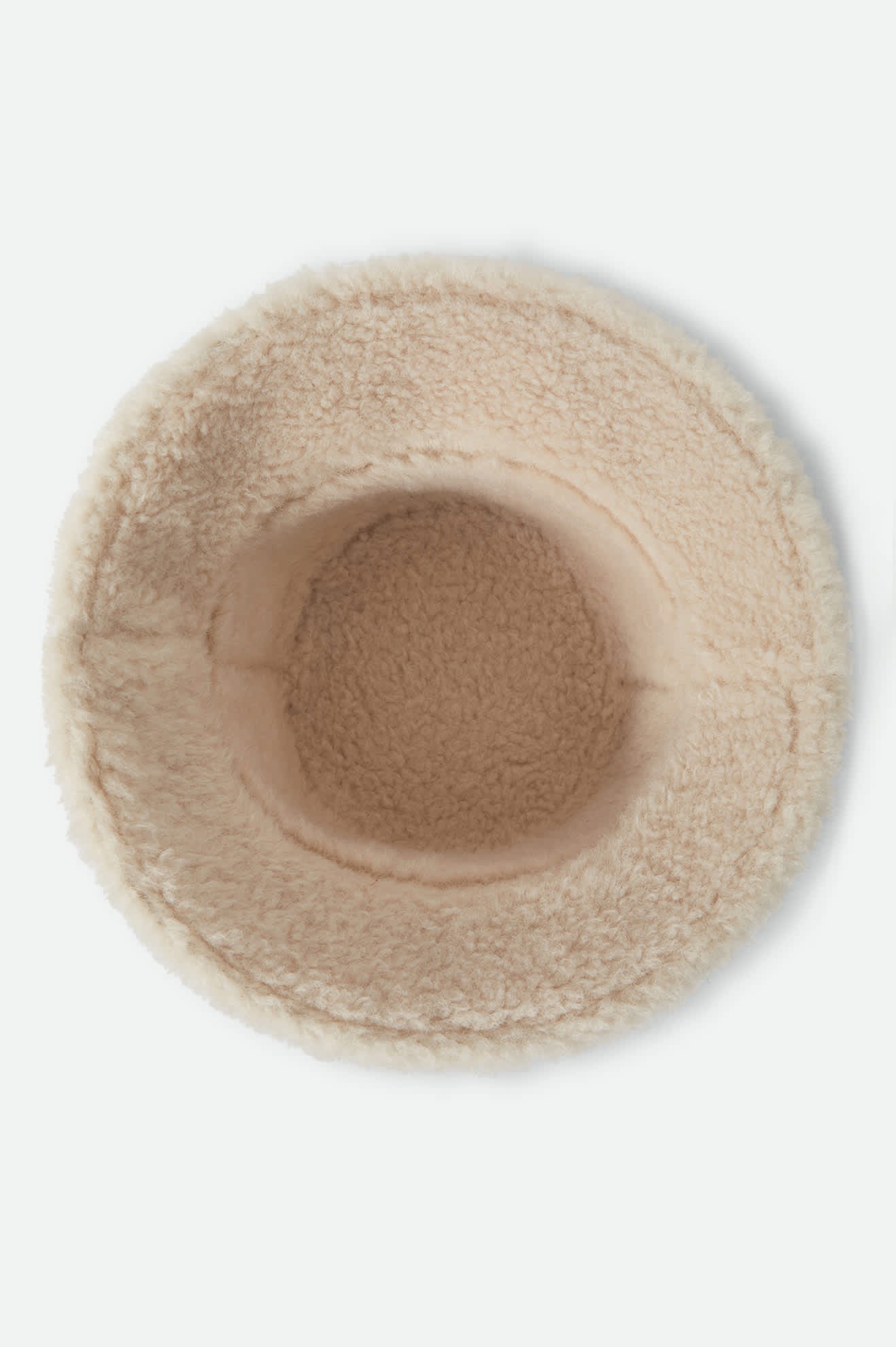 Women's Ellee Cozy Bucket Hat in the color Natural Sherpa/Faux Suede - Additional Laydown image