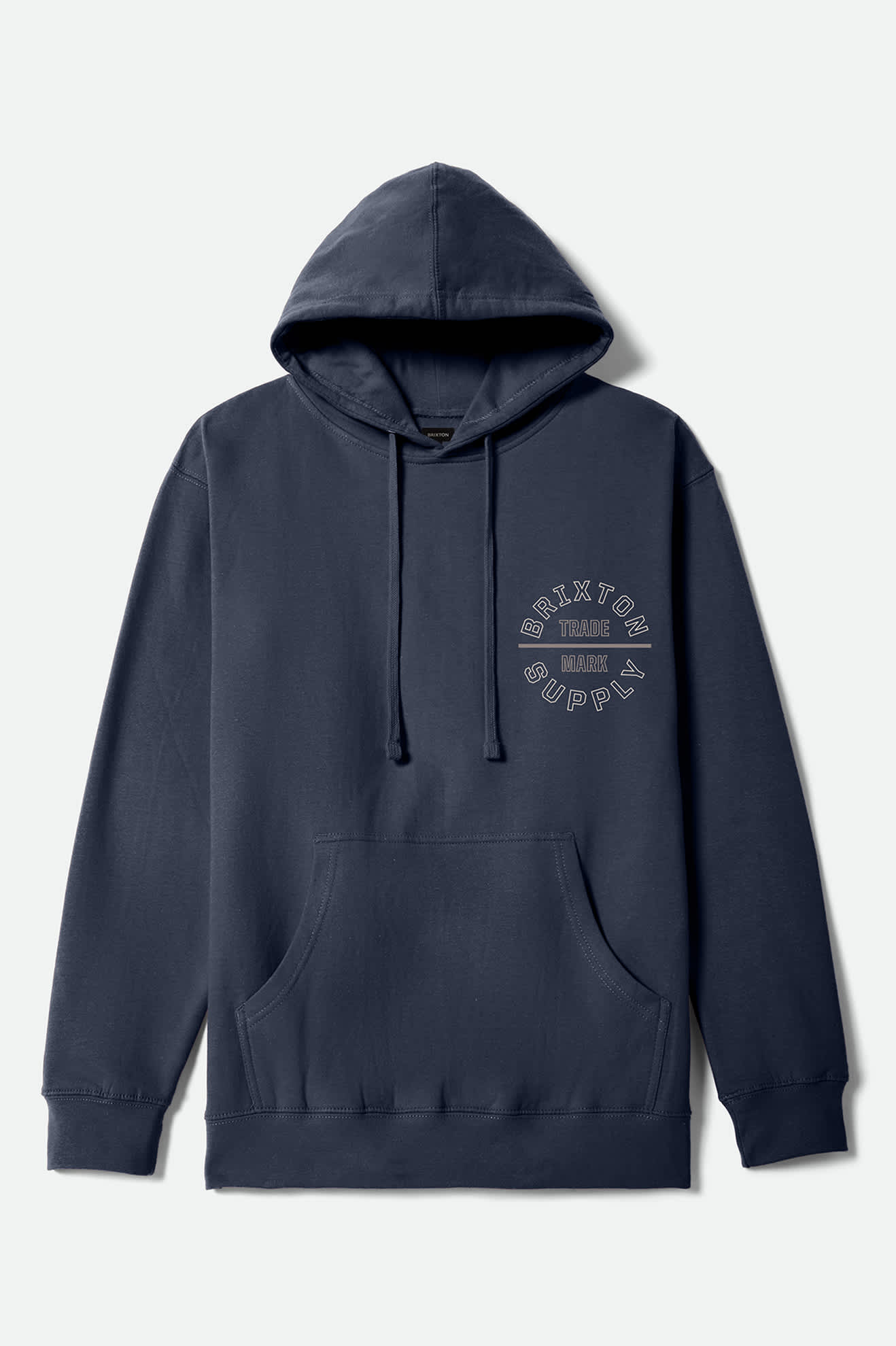 Men's Oath V Hoodie in the color Washed Navy - Front Product View