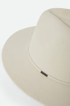 Women's Wesley Fedora in the color Off White - Additional Laydown image