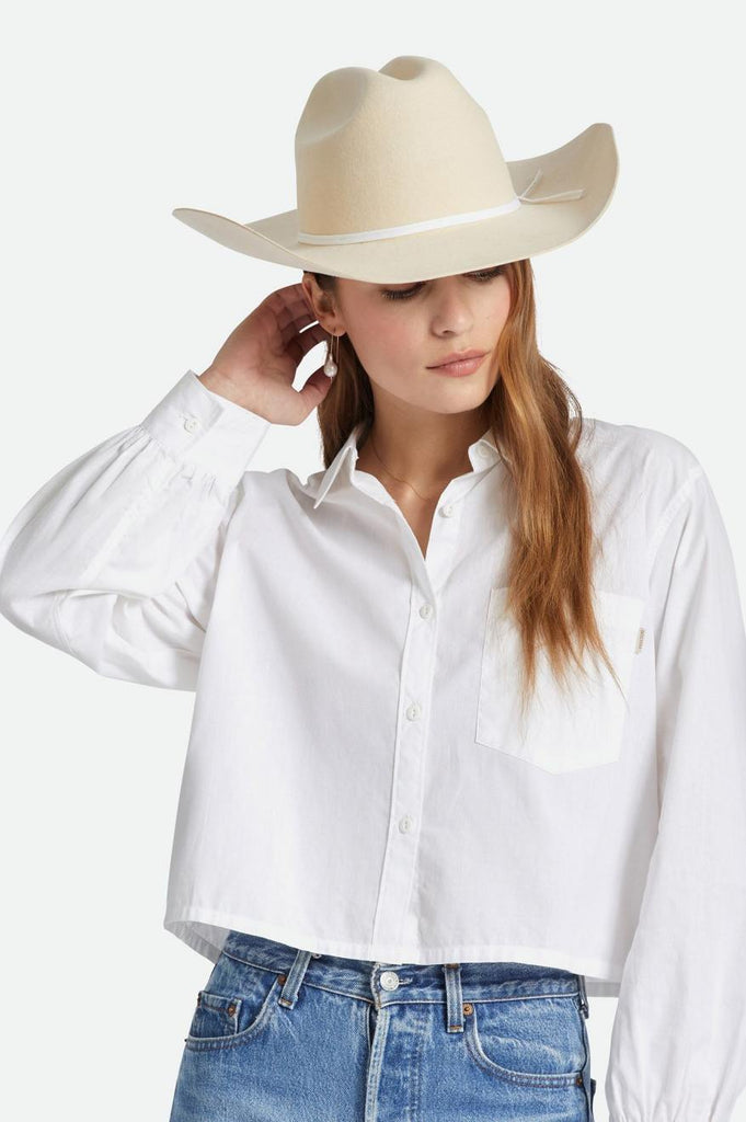 Brixton El Paso Reserve Cowboy Hat - Whitecap