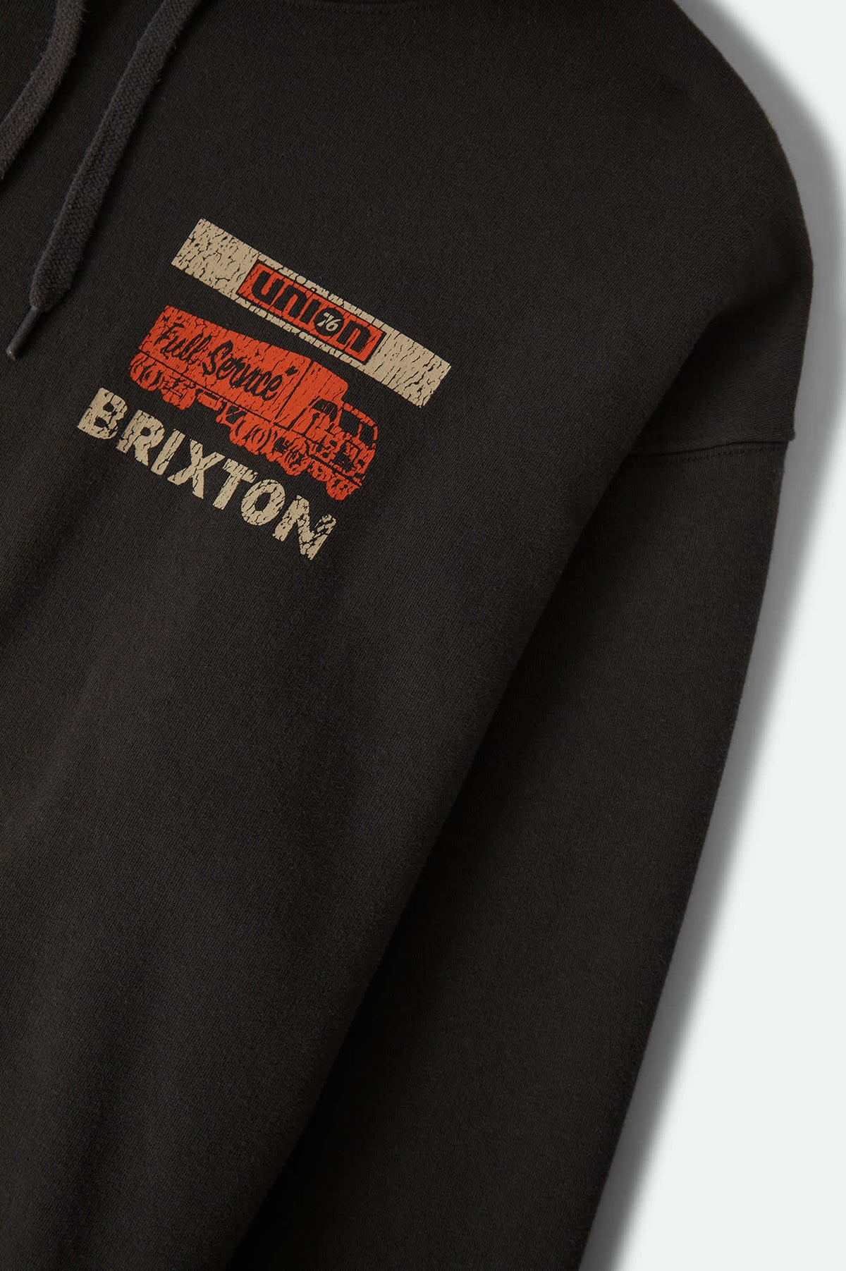 Men's 76 Chopped Hoodie in the color Washed Black - Additional Laydown image