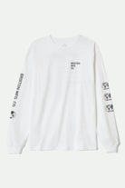 Men's Union L/S Standard T-Shirt in the color White - Front Product View