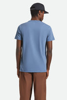 Men's Vintage Reserve S/S T-Shirt in the color Bering Sea Sol Wash - Men's Back View