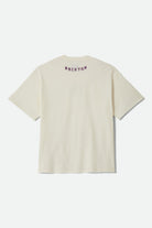 Men's Zephyr Short Sleeve Oversized Shirt in the color Cream - Additional Laydown image