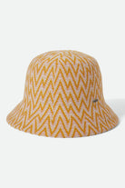 Women's Lisboa Knit Packable Bucket Hat in the color Multi Color Zigzag - Front Product View