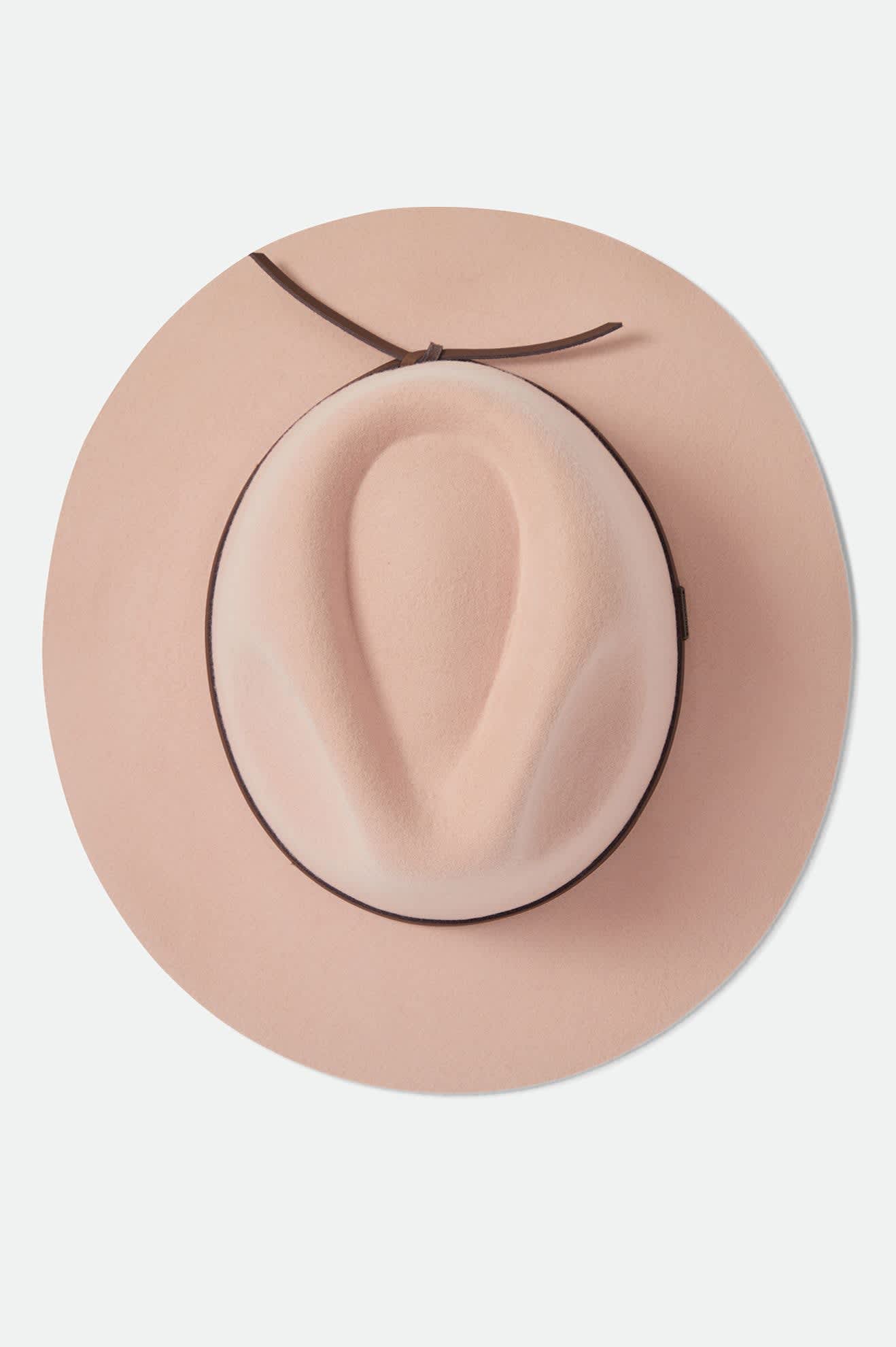 Unisex Wesley Fedora in the color Silver Pink/Pinecone - Additional Laydown image