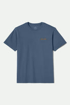 Men's Grade S/S Standard T-Shirt in the color Harbor Blue/Black/Marble Teal - Front Product View